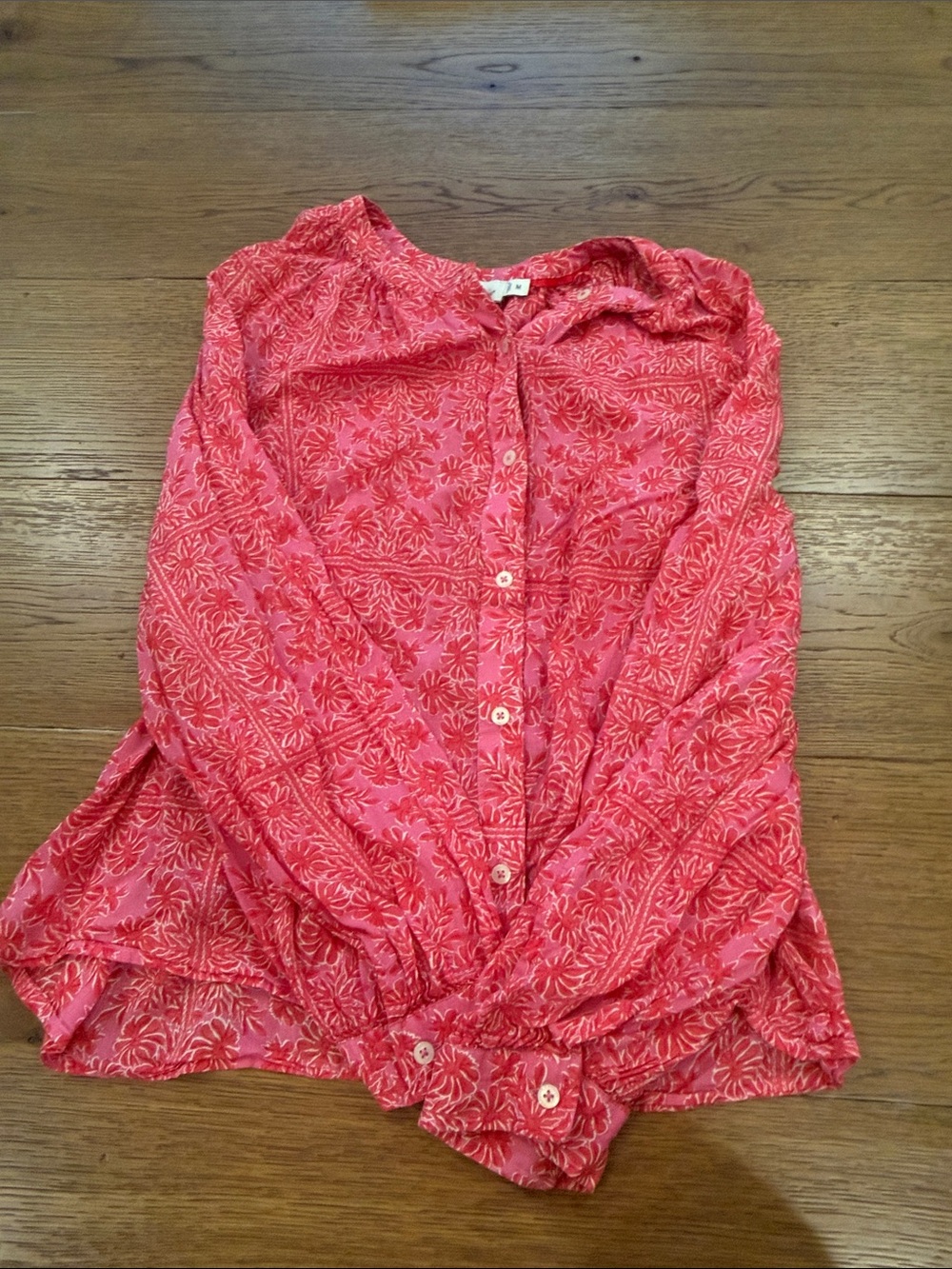 Vineyard Vines Red Floral Button-Down Shirt